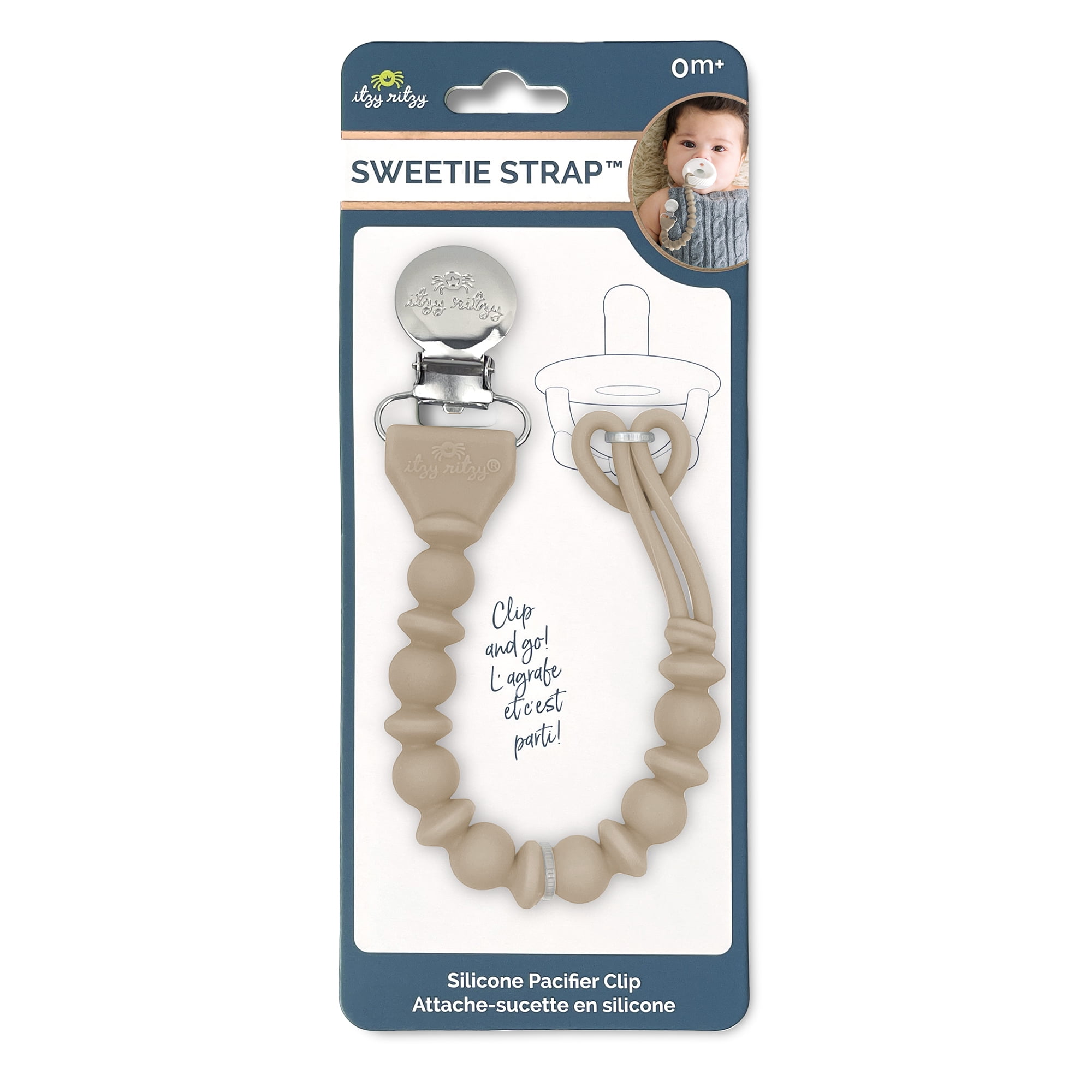 Buy Shinny Ribbon Pacifier Clips Online, Bebe Sweeny