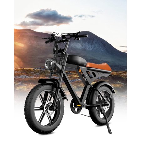 Movcan V30 20" Fat Tire Electric Bike for Adults, 1000W 28mph Mountain Ebike, 48V 15.6Ah Battery, Full Suspension,UL2849