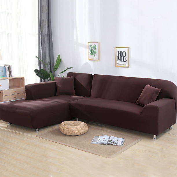 Verbeteren Zeemeeuw Hong Kong L Shaped Sectional Couch Covers, Elastic Sofa Slipcovers for Sectional Sofa  with 2pcs Pillowcases, High Stretch Furniture Protector Covers - Walmart.com