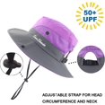 thumbnail image 4 of Women's Summer Mesh Wide Brim Sun UV Protection Hat with Ponytail Hole, 4 of 7
