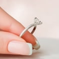 thumbnail image 3 of solitaire jewels 1.5CT Round Moissanit Solitaire Engagement Ring For Women, 14K White Gold Plating Over Silver, D Color VVS Clarity, 3 of 9