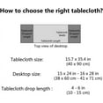 thumbnail image 4 of shiyou-Simple Housse de Table de Chevet à Franges, Serviette de Table, Adaptée pour Table de Chevet TV Micro-Ondes Machine à Laver Réfrigérateur Housse Anti-Poussière (Barres Blanches, 15.7 * 35.4 Pouces), 4 of 4