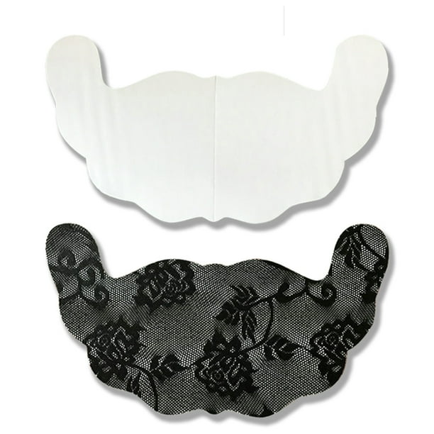 Pegatinas de encaje desechables para el pecho de mujer: sujetador autoadhesivo en forma de U, material satinado, para todas las ocasiones, tallas múltiples