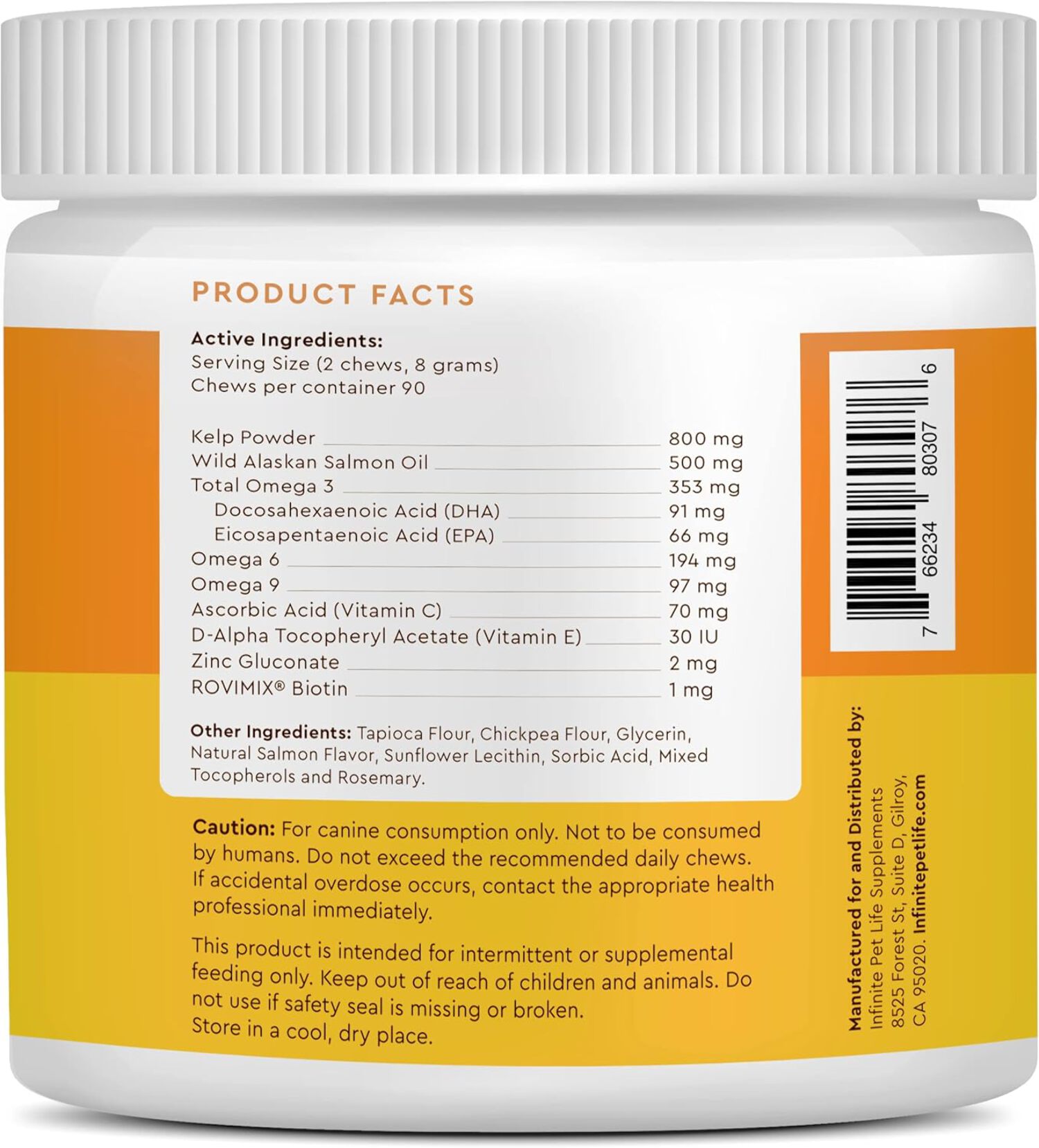 Salmon Flavor, Omega Skin & Coat Soft Chews with Wild Alaskan Salmon Oil