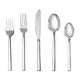 thumbnail image 2 of Fortessa Arezzo 18/10 Stainless Steel Flatware, 20 Piece Place Setting, Service for 4, Polished Stainless - 5PPS-165-20PC, 2 of 5