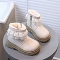 thumbnail image 6 of HUANBAI Cozy Winter Boots For Girls With Faux And Lace Trim Soft Sole Short Ankle Design For And Warmth Ideal For Cold Weather Girls Ankle Boots 12-18 Months, 6 of 6