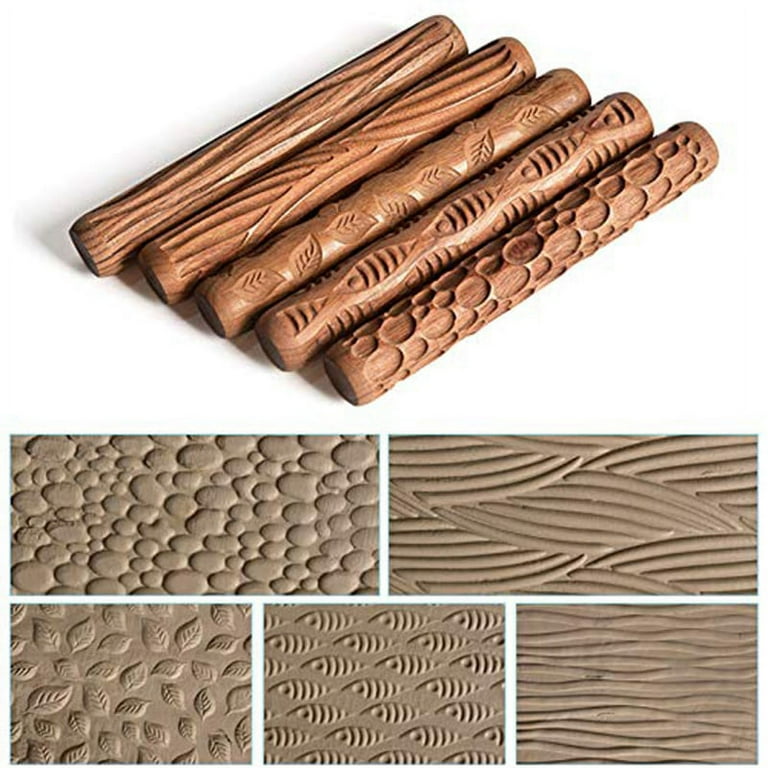 Chevron Clay Roller, Polymer Clay Roller, Texture Roller, Stripe Clay Roller,  Polymer Clay Tool, Dot Clay Roller, Hexagon Clay Roller, Stamp 