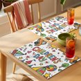 thumbnail image 4 of Children's Day Placemats Set of 4 Car Tree Stars Modern Abstract Art Cartoon Place Mats Indoor Wipeable Table Mats Washable Dining Table Placemats for Kitchen Holiday Party Home Decor 13x19 Inch, 4 of 9
