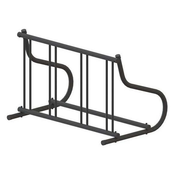 Madrax Bike Rack,1-Sided,4-Bike,48 in.,Black QS-GR114-B