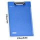 thumbnail image 3 of Portapapeles grueso tamaño A4 | Tabla para estudiantes | Carpeta duradera de plástico para documentos | Organizador de papelería azul | Capacidad para 80 hojas | Suministros escolares y de oficina, 3 of 5