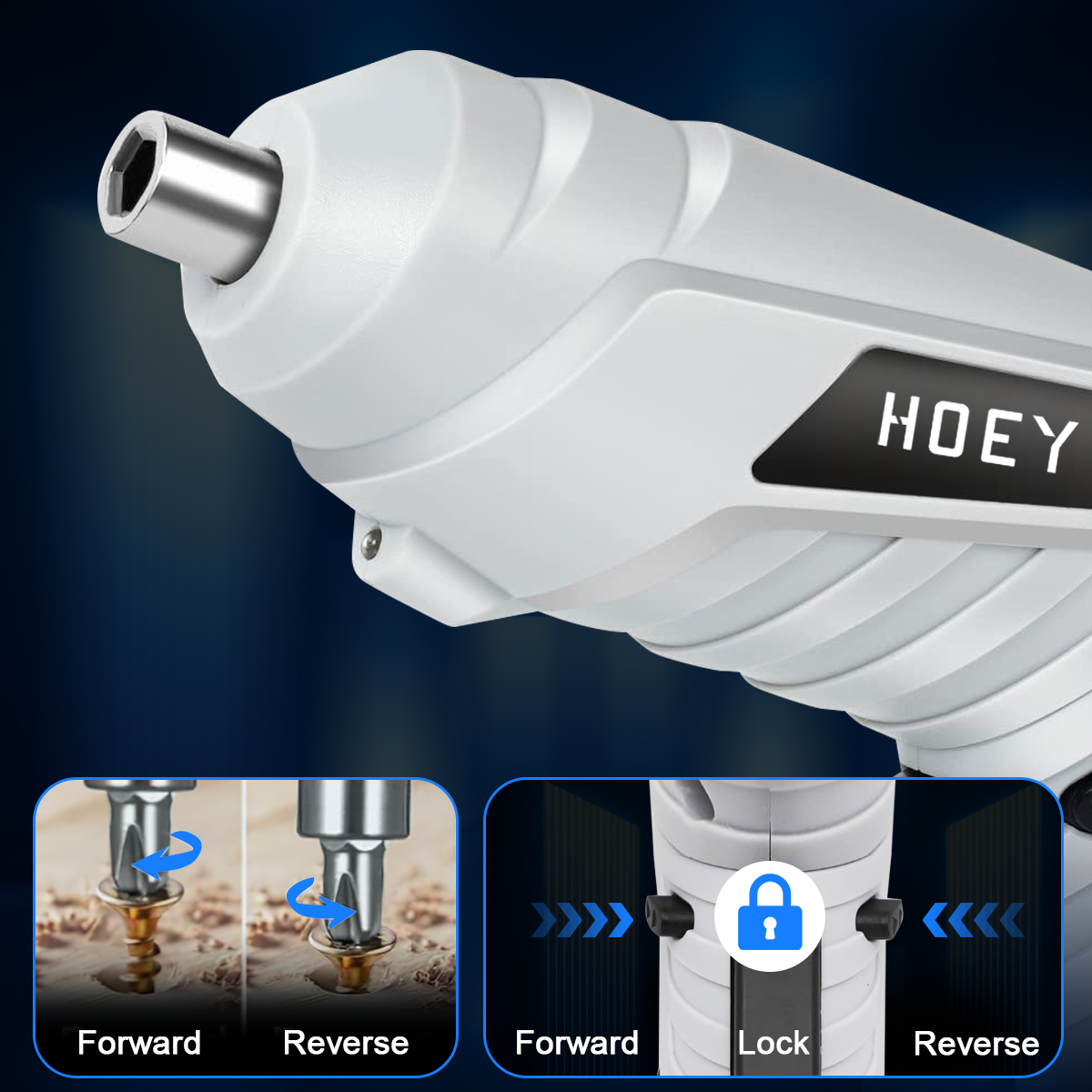 Hoey 47-in-1 Cordless Electric Screwdriver with USB Charging photo 6