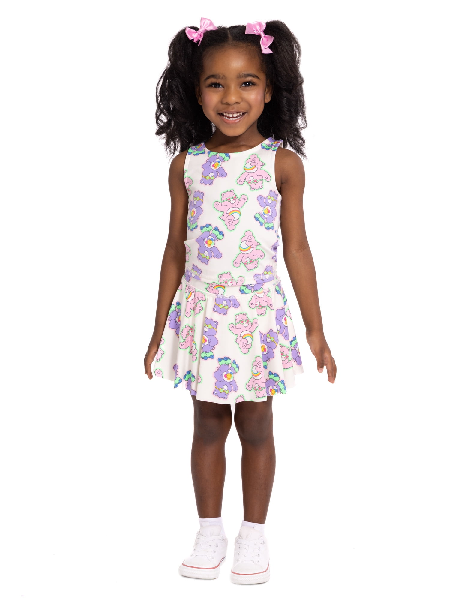 Care Bears Toddler Girls' Active Tank Top and Skort Set, 2-Piece, Sizes 12M-5T