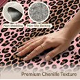 thumbnail image 6 of ODIKA Pink Leopard Print Rectangular Interlocking Border Framework Foldable Easy Care for King Size Bedroom, Master Suite, Under Bed, 6 of 7