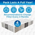 thumbnail image 3 of Germ Guardian 16 x 25 x 1 MERV 12 Pleated HVAC AC Furnace Air Filters (4-Pack), 3 of 15