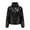 Black, variant on Tejiojio Clearance Womens Warm Long Sleeve Jacket Slim Winter Parkas Faux Leather Hoodless Coats