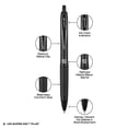thumbnail image 2 of uniball 207 Plus+ Retractable Gel Pens 36 Pack in Black with 0.7mm Medium Point Pen Tips - Uni-Super Ink+ is Smooth, Vibrant, and Protects Against Water, Fading, and Fraud, 2 of 7