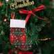 thumbnail image 4 of Gibobby Medias navideñas Bolsa de regalo Bolsas de calcetín de caramelo Calcetines de nieve de arpillera a cuadros Decoración de árbol(White), 4 of 5