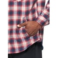 thumbnail image 3 of Avalanche Men's Plaid Brushed Flannel Hiking Shirt Jacket With Pockets, 3 of 5
