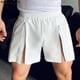 thumbnail image 4 of INCERUN 2024 Pantalones cortos de estilo coreano para hombre, pantalones cortos ligeros con diseño de cremallera, ropa de calle informal, pantalones cortos de gimnasio para caminar por la ciudad para, 4 of 5