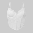 thumbnail image 2 of Lingerie for Women Apparel for Women Lace Bralette Camisole Top with Strappy Design for Home Casual Comfort All Season White S, 2 of 8