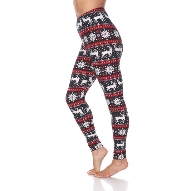 Women S Holiday Printed Leggings Walmart Com