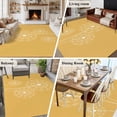 thumbnail image 5 of 6'x9' Area Rugs, Yellow Dandelion Indoor Outdoor Area Rug for Living Room Bedroom, Simple Floral Botanical Washable Bathroom Rugs Kitchen Floor Carpet Mats Home Decor Aesthetic, 5 of 8
