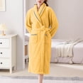 thumbnail image 2 of Pajamas for Women Set, Womens Cotton Bathrobe, Towel Robe for Women in Soft Terry Cloth, Highly Absorbent Cotton Robes for Women with Refined Blue Piping, Cuffed Sleeves, 2 of 9