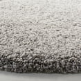 thumbnail image 4 of SAFAVIEH Royal Ronnette Solid Plush Shag Area Rug, Light Grey, 6'7" x 6'7" Round, 4 of 8