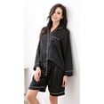 thumbnail image 3 of Richie House Women's Satin Two-piece Pajama Set with Shorts RHW2831-A-L, 3 of 7