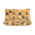 thumbnail image 3 of 3 Pcs Soft Bedding Set, Includes 1 Duvet Cover with Zipper And 2 Pillow,Shams Cartoon Cute Bear Queen(90"×90"), 3 of 8