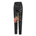 thumbnail image 6 of AOOCHASLIY Womens Pants Spring Clothes Womens Fashion Casual Christmas Printed Tight Leggings High Waist Long Pants, 6 of 6