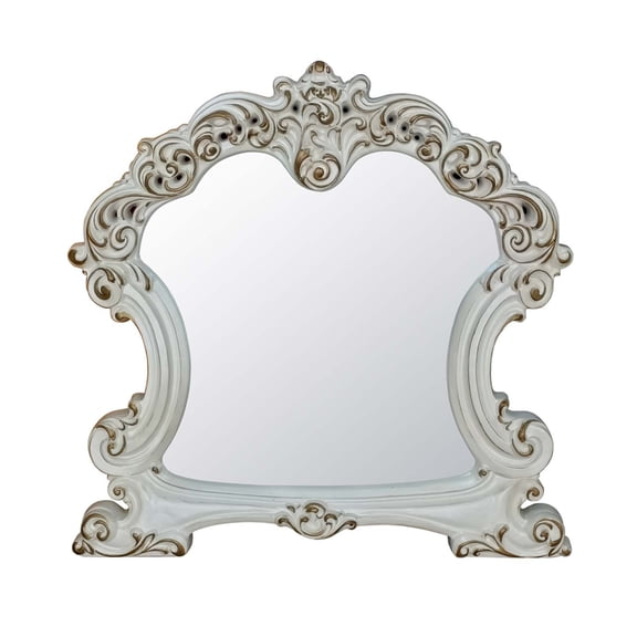47"x45" Mirror, Antique Pearl Finish