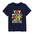 thumbnail image 4 of Kukoosong 100 Days for School Graphic T-Shirt Toddler Boys or Girls Crewneck Tee with Short Sleeves, Sizes 3-4T, 4 of 6