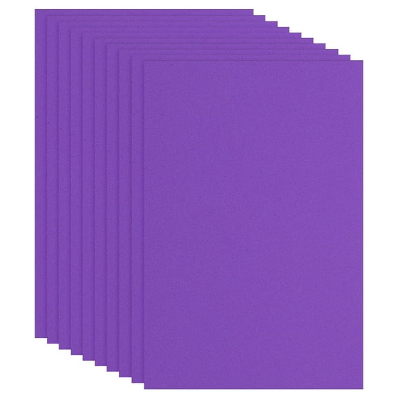 Uxcell 10 Pcs Dark Purple EVA Foam Sheet, 12 x 8 Inch 2mm Thick Foam Sheets for Crafts DIY Project, 30 x 20cm