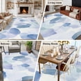 thumbnail image 6 of 5x7 Area Rugs, Blue Non-Skid Rubber Backing Large Rectangle Rugs - Living Room Bedroom Home Office, Watercolor Abstract Geometric Art Indoor Floor Mat Carpets Washable Rug, 6 of 9