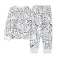 thumbnail image 6 of Shadoumai Halloween Pajamas Ghost Print Hand Paint Pjs Comfortable Shirt and Pant Sleepwear 2 Piece Outfits, 6 of 8