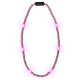 thumbnail image 3 of FlashingBlinkyLights Pink Light Up LED Mardi Gras Bead Necklace, 3 of 4