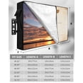 thumbnail image 7 of Outdoor TV Cover 48 to 50 Inch Weatherproof, Vintage Brown Color Blocks Waterproof TV Screen Protector for Outside Decor with Zipper and Pocket 48"L x 30"H , Abstract Graffiti Art Modern, 7 of 7