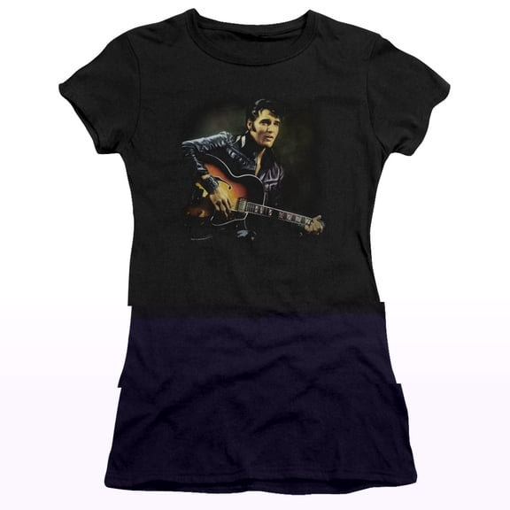 Elvis Presley 1968 Premium Junior Women's T-Shirt Black