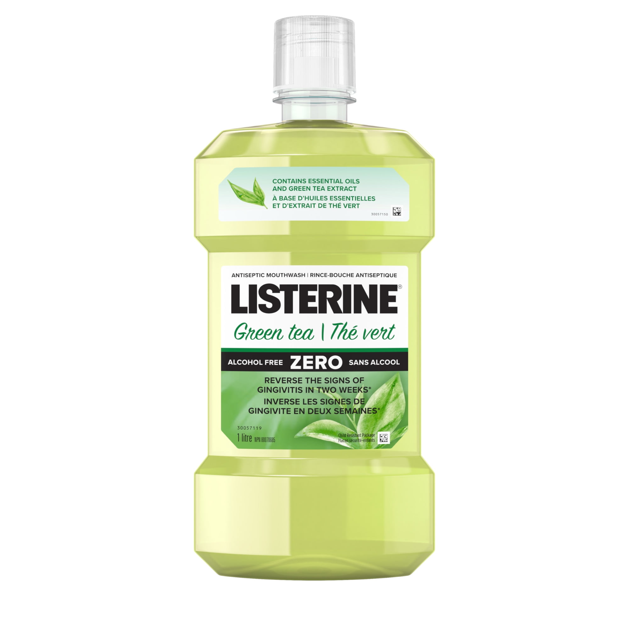 Listerine Zero Rince-Bouche Antiseptique Thé Vert 1L