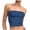 *Blue, variant on Women's Seamless Strapless Tube Top , Ladies' Stretchy Form Fitting Bandeau , Casual Crop Tops For Women,Blue,XS-XL