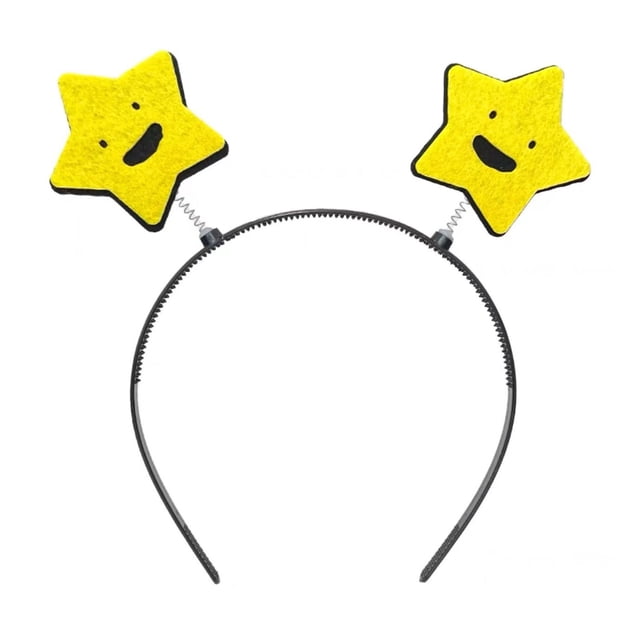 Cartoon Headband Spring Design Smile Pattern Rock Paper Scissors Decor Hair Hoop Stable to Wear Hair Accessory