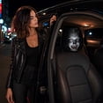 thumbnail image 4 of STIJGGN Creative Headrest Covers for Cars, Spooky Ghost Face Headrest Covers, Upgraded Snug, Breathable Polyester Auto Seat Protector for Halloween Car Decorations & Vehicle Accessories (B), 4 of 5