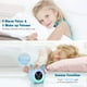 thumbnail image 4 of Despertador infantil con luz nocturna de 5 colores Brillo ajustable Altavoces Despertadores temporizados Visualización automática de temperatura (Azul), 4 of 5