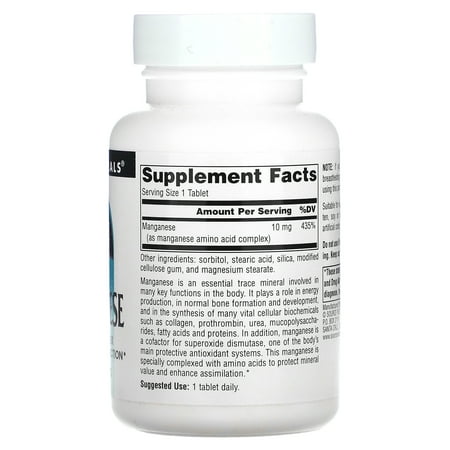 Source Naturals Source Naturals Manganese, 250 ea