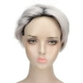 thumbnail image 4 of Fake Hair, Fashionable Hair  Silver Gray Soft  For Men For Party, 4 of 8