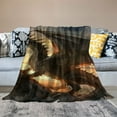 thumbnail image 2 of JEUXUS Fantasy Magic Animal Medieval Fire Game Super Soft Bedding Throw Blanket Microfiber Flannelette Blankets Couch Sofa Warm Lightweight for Boys Girls, 2 of 6