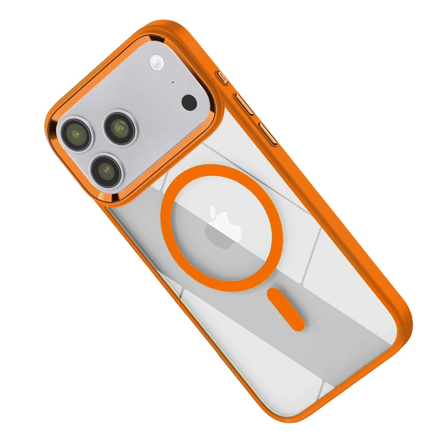 Shiny Magnetic Clear Cases for iPhone 17 Pro Max