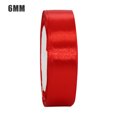thumbnail image 1 of Injueey (25 yardas/rollo) cintas de satén de seda decoración de envoltorio de regalo cintas de Navidad DIY suministros hechos a mano cinta Kits de decoración para fiestas Gran rojo 6 mm Injueey HA002027-08, 1 of 6