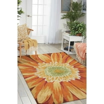 Nourison Fantasy Floral Multicolor 2'6" x 4' Area Rug, (3x4)